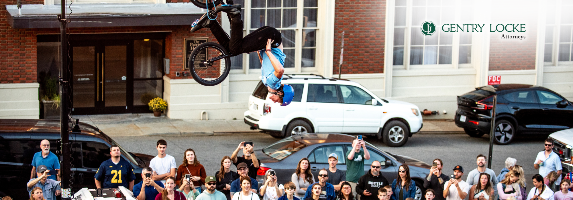 BMX show presented by Gentry Locke Attorneys banner image for Roanoke GO Fest